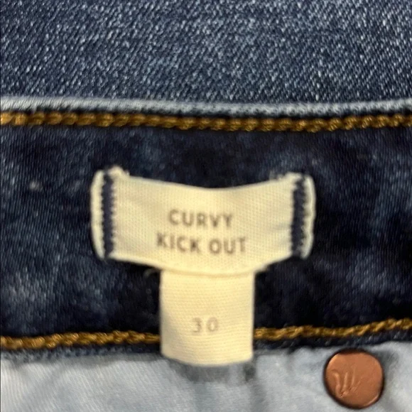 Madewell Women’s Curvy Kick Out Jeans Size 30 - Picture 4 of 5
